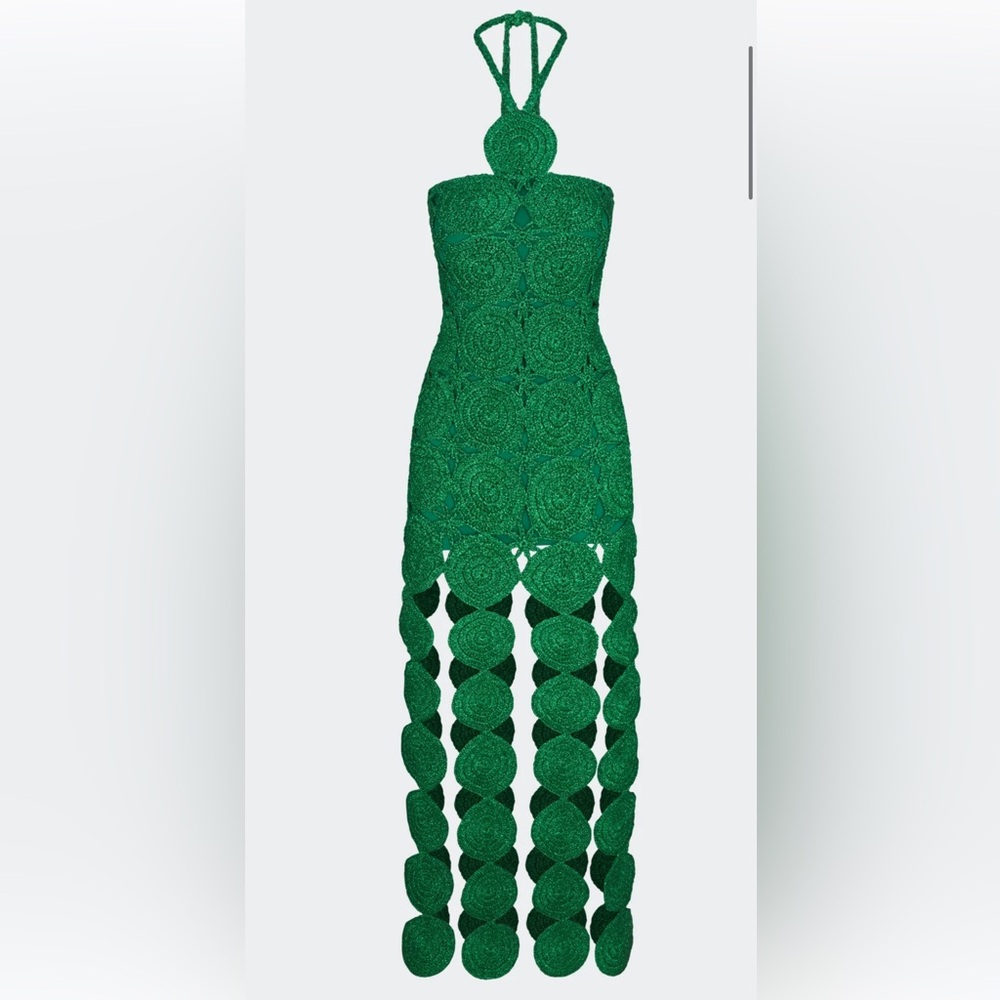 SIMON MILLER size S Green Crochet Dress